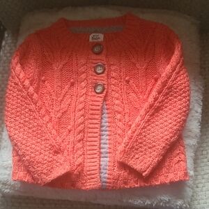 Mini Boden Coral Knit Sweater 3-4 Y Girls